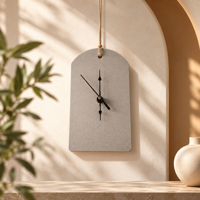 Minimalist Hanging Arched Wall Clock