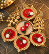 Royal-Floral-Peacock-Urli-Diya-Candle-Set2