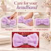 Lavender bow headband care guide-3