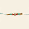 Floral Stone Jewel Beaded Rakhi