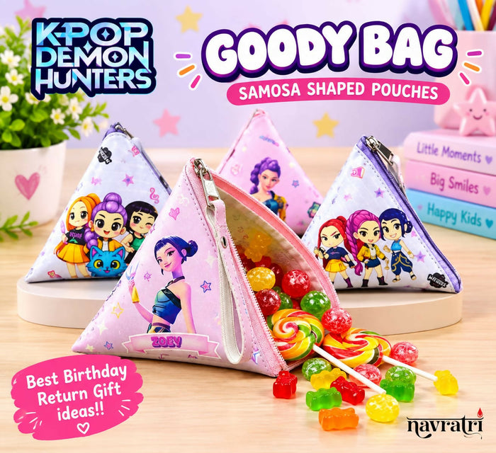 0021 Kids’ Samosa-Shaped Candy Pouch – Birthday Return Gift