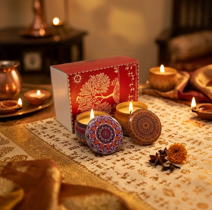 Mandala Harmony Candle Duo Gift Set