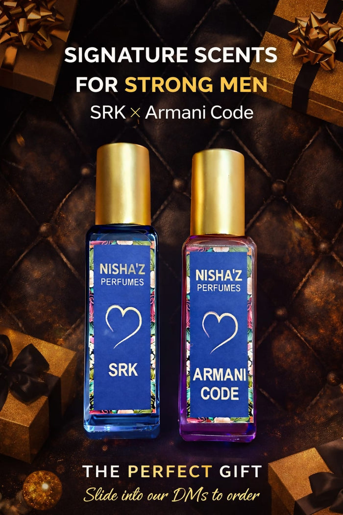 0064 NISHA’Z PERFUMES – Men's Signature Duo: SRK × Armani Code