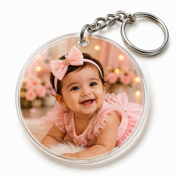 0066 Personalized Acrylic Photo Keychain