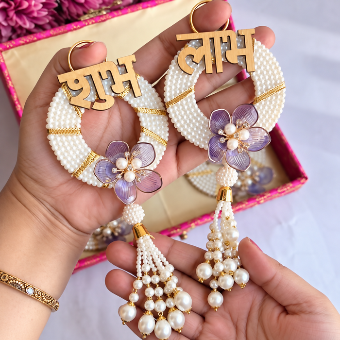 0033 The Lavender Blossom Shubh-Labh Hangings