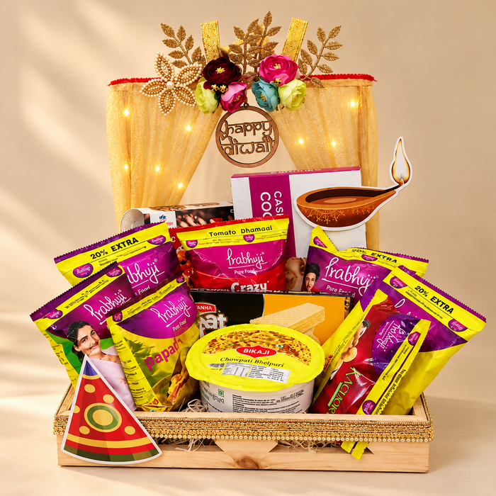 0068 Festive Diwali Snacks & Sweets Gift Hamper