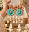 turquoise_shubh_labh_hanging_1_holding