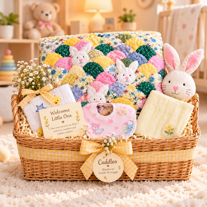 Cuddleo Enchanted Bunny Floral Gift Hamper