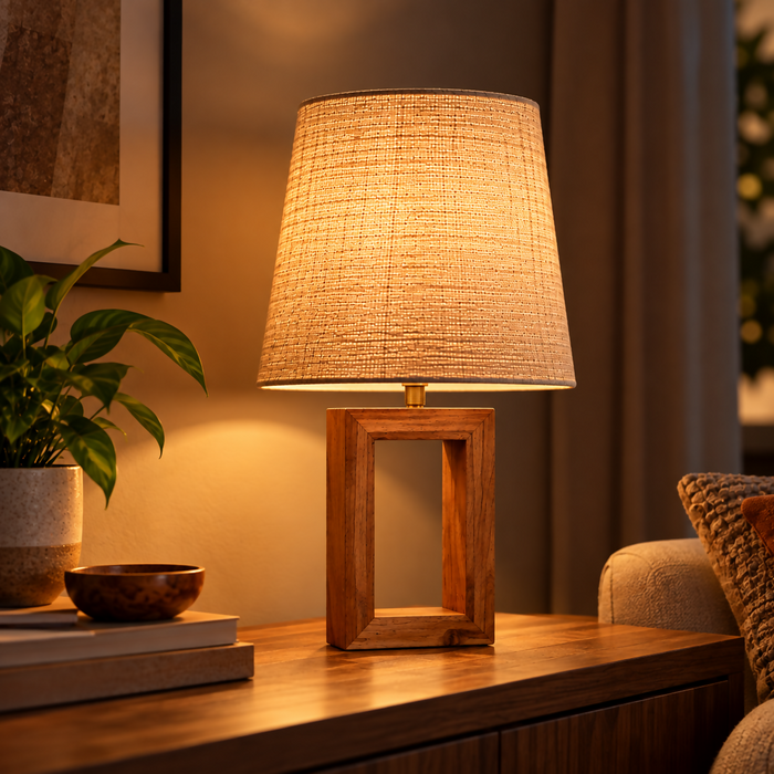 wooden Table lamp