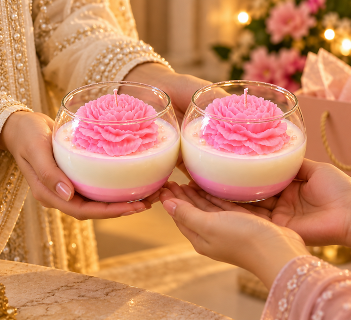 Pink Bloom Candle