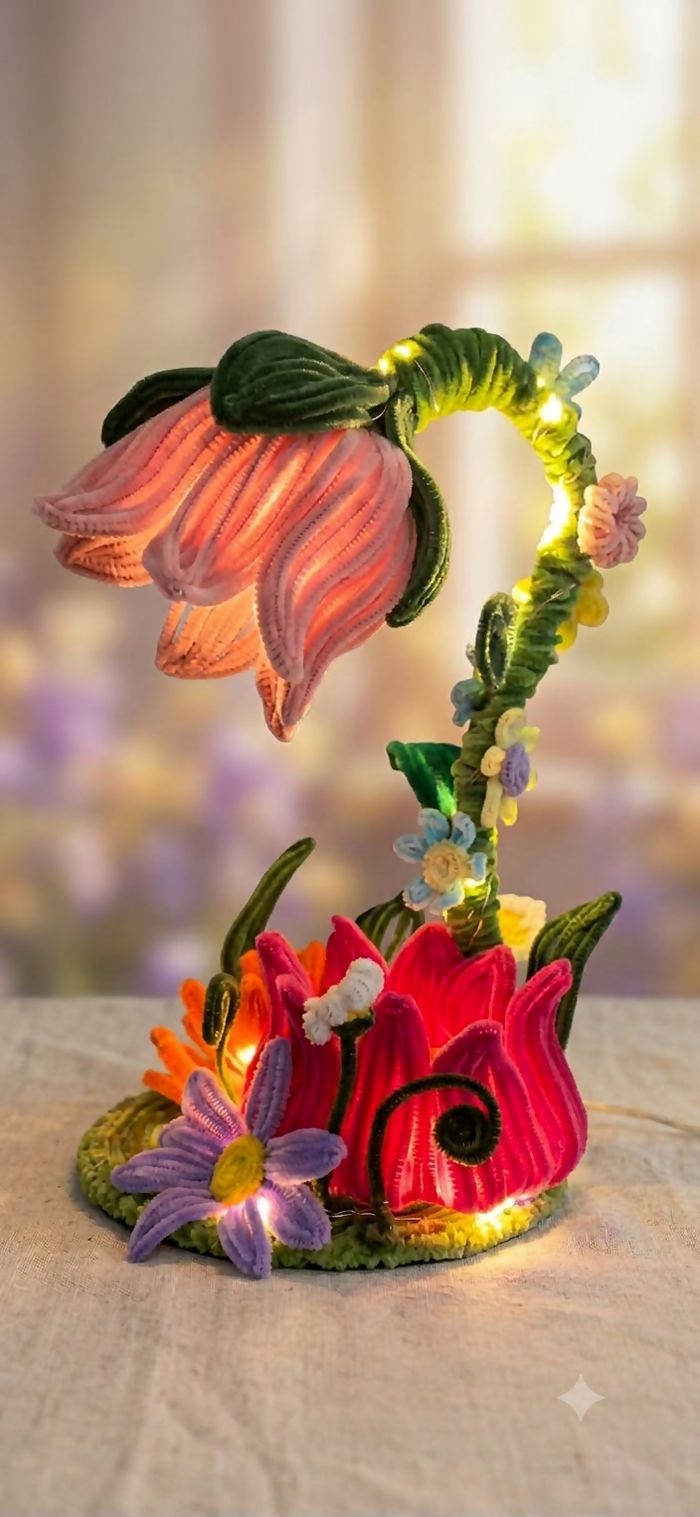 Enchanted Glowing Tulip Desk Lamp