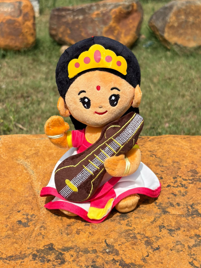 0060 Cute Saraswati Maa Plush Doll