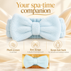 Icy blue bow spa headband-2 (1)