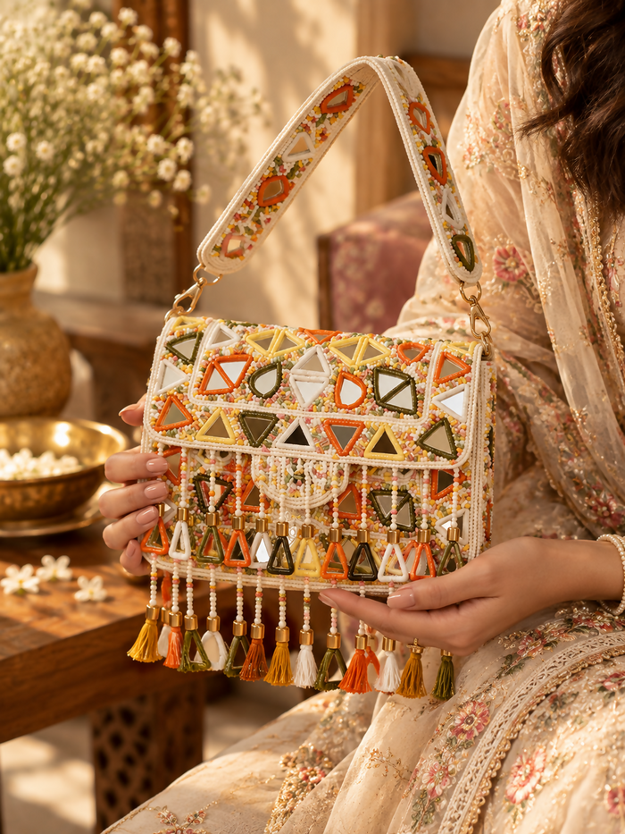 Multicolor & mirror bag