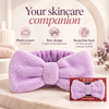 Lavender bow headband for skincare-2