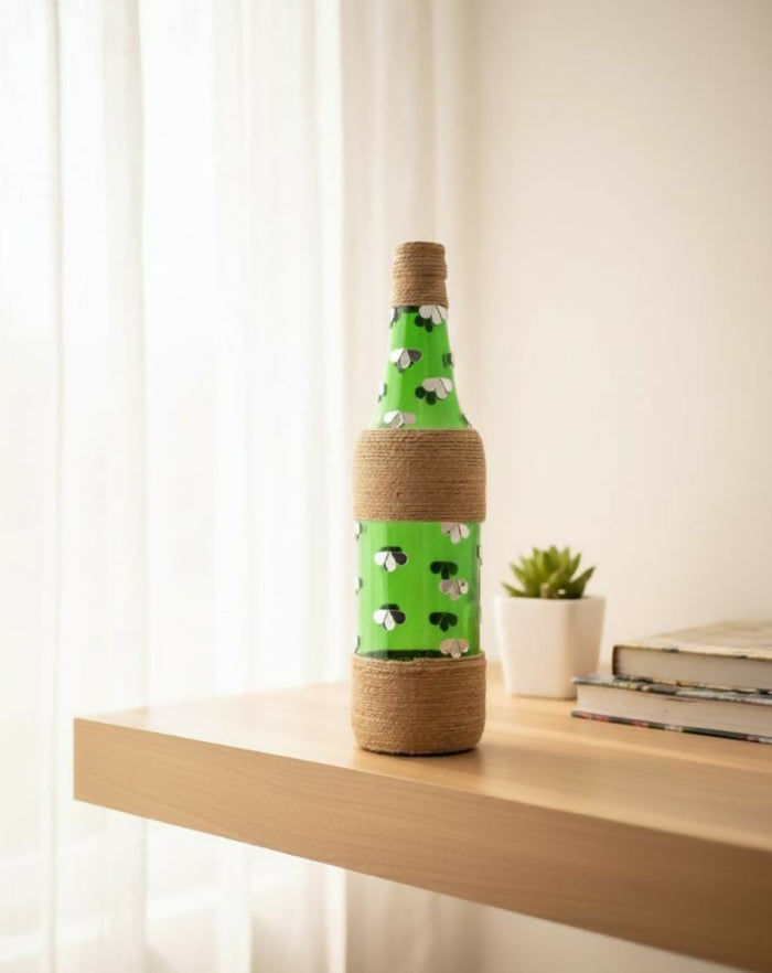 0001 Green Artisan Bottle Décor Size 11 inch