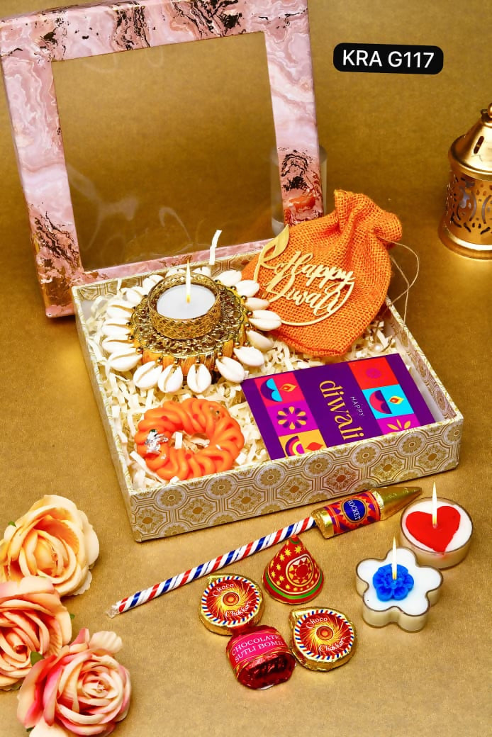 0043 Mini Diwali Deluxe Festive Gift Box Hamper