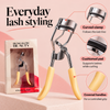 Chrome eyelash curler with yellow grips-2