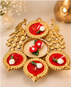 Royal-Floral-Peacock-Urli-Diya-Candle-Set4